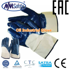 NMSAFETY Öl- und Gashandschuh / Nitrilbeschichtete Handarbeitshandschuhe / Glatter nitrilbeschichteter Handschuh